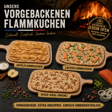 Flammkuchen vorgebacken